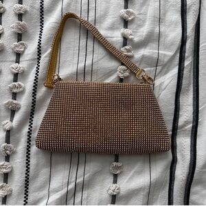 Elegant Gold Beaded Women's Bag